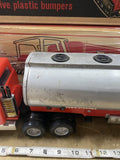 TEXACO Oil Tanker Truck 1970s Steel Promo Toy Vintage Collectible Original Box