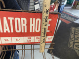 Vtg Thermoid Redi-Curv Radiator Hose Tin Sign Store Display Rack Décor Advertisi
