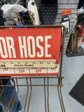 Vtg Thermoid Redi-Curv Radiator Hose Tin Sign Store Display Rack Décor Advertisi