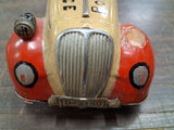 Vintage Distler D-3150 Tin Wind Up Police Car Germany As-Is PARTS MISSING WHEEL