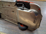 Vintage Distler D-3150 Tin Wind Up Police Car Germany As-Is PARTS MISSING WHEEL