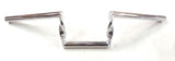 1" Z BARS Twisted Motorcycle Handlebars Chrome Triumph Honda Chopper Bobber 6"