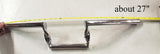 1" Z BARS Twisted Motorcycle Handlebars Chrome Triumph Honda Chopper Bobber 6"
