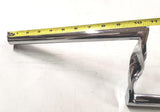 1" Z BARS Twisted Motorcycle Handlebars Chrome Triumph Honda Chopper Bobber 6"