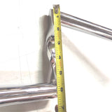 1" Z BARS Twisted Motorcycle Handlebars Chrome Triumph Honda Chopper Bobber 6"