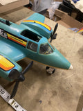 1979 Tonka Hand Commander Turbo Prop Airplane Toy Blue plane Vintage Toys