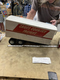 Vintage Tonka Semi Trailer Cross Country Freight Toy Truck Private Label Tin Toy