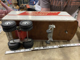 Vintage Tonka Semi Trailer Cross Country Freight Toy Truck Private Label Tin Toy