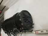 Leather Tool Roll Fork Bag Harley Honda Motorcycle 11x5 Fringe Sportster Vulcan