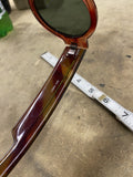 1960s Vintage Novelty Sunglasses Round Faux Tortoiseshell Green Lenses Classy