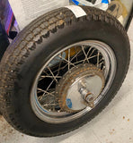 Vtg Triumph T120 Conical Bonneville Rear Wheel Rim Hub 3x16 500 650 Avon Nice!