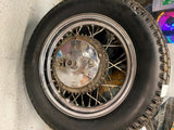 Vtg Triumph T120 Conical Bonneville Rear Wheel Rim Hub 3x16 500 650 Avon Nice!