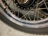 Vtg Triumph T120 Conical Bonneville Rear Wheel Rim Hub 3x16 500 650 Avon Nice!