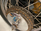 Vtg Triumph T120 Conical Bonneville Rear Wheel Rim Hub 3x16 500 650 Avon Nice!