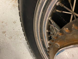 Vtg Triumph T120 Conical Bonneville Rear Wheel Rim Hub 3x16 500 650 Avon Nice!
