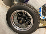 Vtg Triumph T120 Conical Bonneville Rear Wheel Rim Hub 3x16 500 650 Avon Nice!