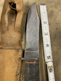 Vintage USN Mark 1 Fixed Blade Knife Sheath Miltary US Navy WW2 RHJ 35 PAL Fight