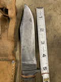 Vintage USN Mark 1 Fixed Blade Knife Sheath Miltary US Navy WW2 RHJ 35 PAL Fight