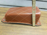 Tan Diamond Solo P Pad Passenger Seat Harley chopper Bobber Motorcycle Old schoo