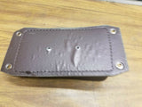 Brown Smooth Solo P Pad Passenger Seat Harley chopper Bobber Motorcycle Old scho