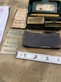 20's Valet AutoStrop Safety Razor Set Metal Orig Box Case - Vintage Shaving Kit