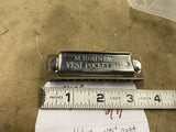 M. Hohner Vest Pocket Harp Diatonic Key of C Vintage Harmonica Germany