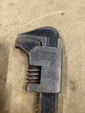 Vintage Adjustable Metal Pipe Adjustable Monkey Wrench Vlchek tools USA Spanner