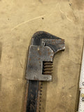Vintage Adjustable Metal Pipe Adjustable Monkey Wrench Vlchek tools USA Spanner