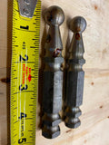 Vtg Old Skool Acorn Hex Style Footpegs Harley Chopper Highway Forward Ball 70's!