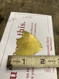 1918 Antique Walsh No Buckle Horse Harness Brass Tag Emblem Crest Badge Carriage