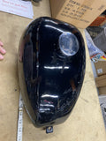 Wassel Black Motorcycle Gas Fuel Tank Vtg Old Skool Chopper Triumph Harley Engla