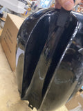 Wassel Black Motorcycle Gas Fuel Tank Vtg Old Skool Chopper Triumph Harley Engla