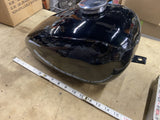 Wassel Black Motorcycle Gas Fuel Tank Vtg Old Skool Chopper Triumph Harley Engla