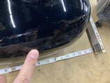 Wassel Black Motorcycle Gas Fuel Tank Vtg Old Skool Chopper Triumph Harley Engla