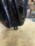 Wassel Black Motorcycle Gas Fuel Tank Vtg Old Skool Chopper Triumph Harley Engla