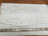 Gas Tank Decals Stickers Harley Sportster Ironhead XLCH XLH Vtg Style AMF 1970's