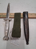 WWII Trench Art Theater Knife Oran North Africa 1943 Anti Tank Battery ATB