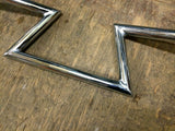 CRAZY Z BAR HANDLEBARS 7/8" Chrome Triumph Honda Chopper Bobber Custom 6" Frisco