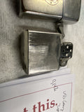 Zippo pocket lighter engraved USS Navy destroyer DD-710 WW2 Military 1959 Vtg
