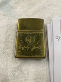 MG Car Club "Safety Fast!" Brass Zippo Lighter Logo MGA TD TF TC Midget British