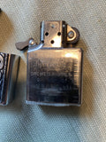 Vintage Zippo Marlboro Black Silver Storming Scroll Lighter 2003 Rare Collectibl
