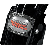 PAUL YAFFE BAGGER NATION LICENSE PLATE FRAME HARLEY TOURING FLH CURVED 3 LIGHT B