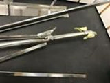 HAMILTON 600 CHROME FOLDING MUSIC STAND KRAUTH & BENNINGHOFFEN W/ BOX USA BAND