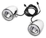 Harley Daymaker Reflector LED Fog Lamps Chrome Lights Touring Dyna Softail Highw