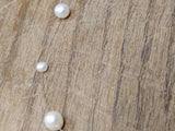 Vtg 14K Yellow Gold Linkage & 15 Cultured Pearls 15 Inch Plastic Necklace Jewelr