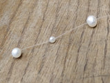 Vtg 14K Yellow Gold Linkage & 15 Cultured Pearls 15 Inch Plastic Necklace Jewelr