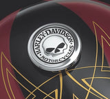 04-10 Harley Sportster Willie G Skull Gas Fuel Tank Cap Cover Medallion Custom