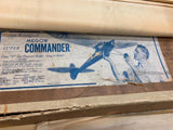 Vtg Megow Super commander Balsa Model Airplane Box Instructions p47 thunderbolt