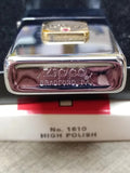 Vtg NOS 1980 Zippo Slim Cigarette Lighter Polished Chrome Altech 30 Year Award!