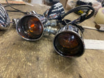 Factory Turn Signal Set Assy Harley Dyna Sportster Softail Bullet Visors Wiring